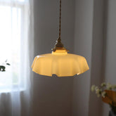 Vintage Brass Glass Pendant Lighting Fixtures